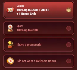 Magius Casino Welcome Bonus